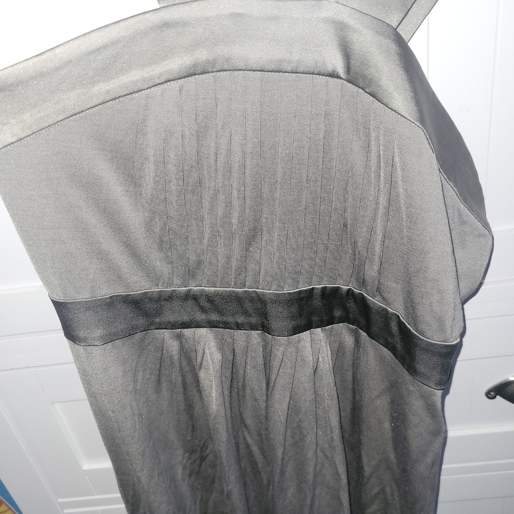 Banana Republic Ines Sundress Gray 100% Silk Pleated Midi Dress Size 6 NWT - Picture 2 of 7